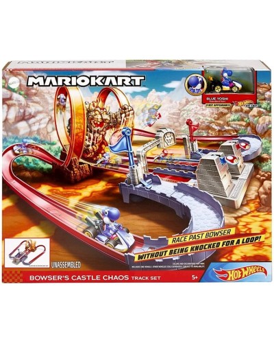 Oyun dəsti Hot Wheels Mario Kart Bowser's Castle Trackset GNM22