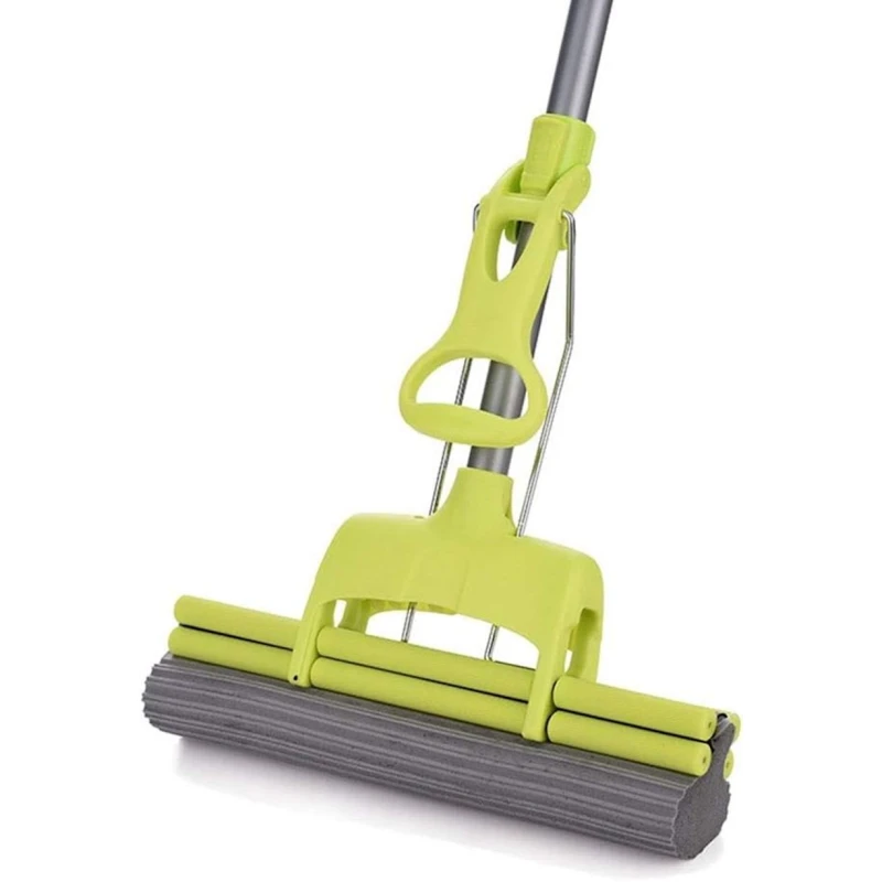 Швабра с губкой-валиком MA-GH212, зеленый, 100x33 см Швабра с губкой-валиком MA-GH212, зеленый, 100x33 см