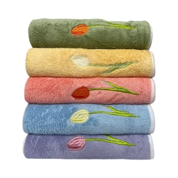 Набор полотенец для лица и рук MiraNova 004, хлопок, разноцветный, 30x70 см, 12 шт