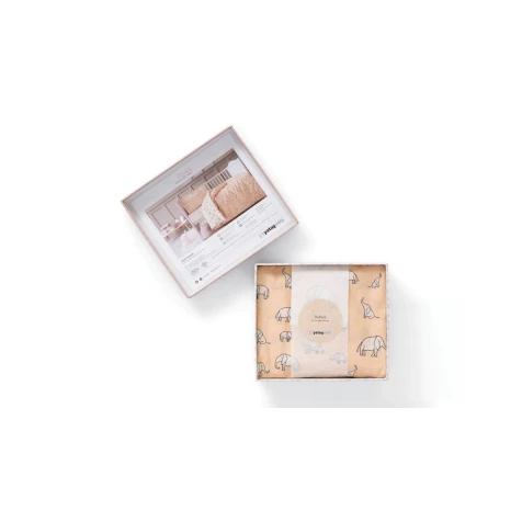 Комплект детского постельного белья для девочек Yataş Povey, пододеяльник 100x150 см, простыня 120x190 см, наволочка 35x45 см, односпальный, хлопок, Somon Комплект детского постельного белья для девочек Yataş Povey, пододеяльник 100x150 см, простыня 120x190 см, наволочка 35x45 см, односпальный, хлопок, Somon