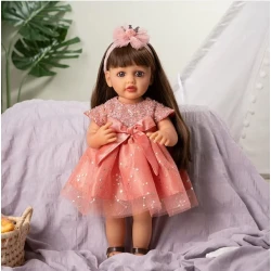 Кукла Reborn JX-299-21, розовая, 55 см Кукла Reborn JX-299-21, розовая, 55 см