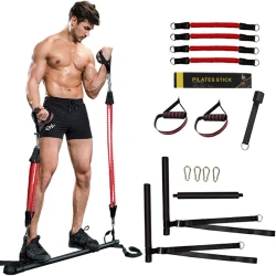 Набор лент для сопротивления Zovota, красный, 4 шт