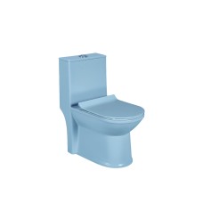 Unitaz çənli 6388, keramika, mavi