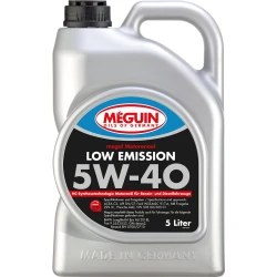 Моторное масло Meguin Low Emission 5W-40, 5 л Моторное масло Meguin Low Emission 5W-40, 5 л
