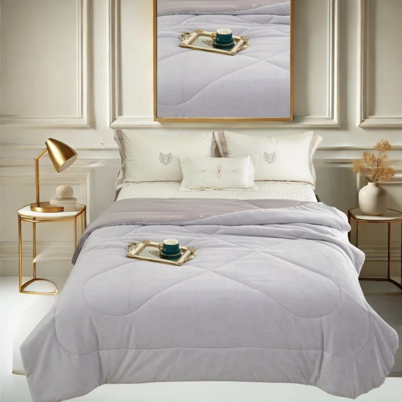 Yorğan MiraNova NRl-00564, ikinəfərlik, açıq bənövşəyi, 200x230 sm