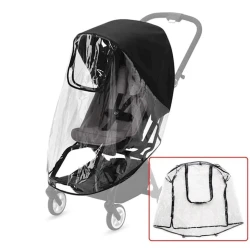 Uşaq arabası üçün yağış əleyhinə örtük Stroller Rain Cover, şəffaf