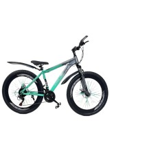 Dağ velosipedi Velostrim 4 qat, yaşıl/boz, ölçü 24