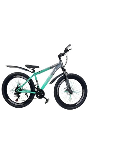 Dağ velosipedi Velostrim 4 qat, yaşıl/boz, ölçü 24