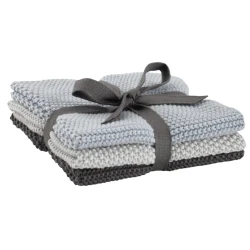 Набор кухонных полотенец JYSK Loke 25x25 см, хлопок, разные цвета, 3 шт Набор кухонных полотенец JYSK Loke 25x25 см, хлопок, разные цвета, 3 шт