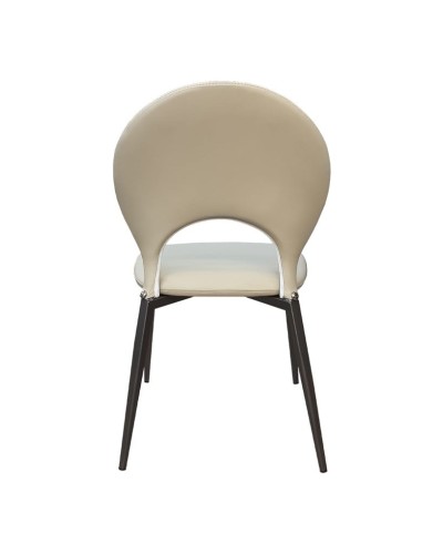 Stul Nurayza Concept, eko dəri/metal, krem, 45x43x89 sm