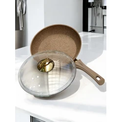 Сковородка Gallery Home GH-000029, гранит, коричневая, 30 см