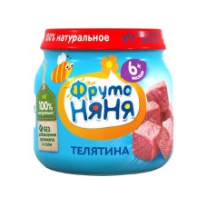 Ətli püre ФрутоНяня Телятина, 80 q