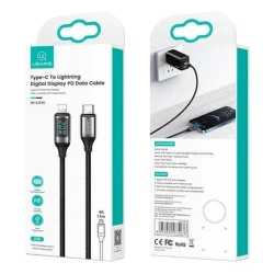 Кабель USB USAMS US-SJ545 Lightning Cable, Черный