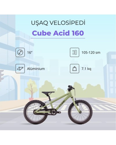 Uşaq velosipedi Cube Acid 160, 16