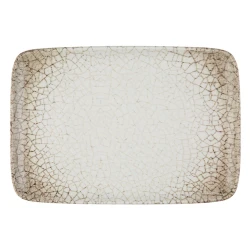 Блюдо ID-Fine Deserto Quadro, фарфор, бежевое, 33х23 см