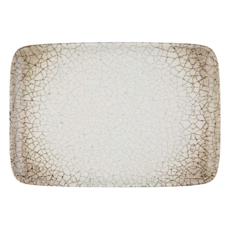 Блюдо ID-Fine Deserto Quadro, фарфор, бежевое, 33х23 см