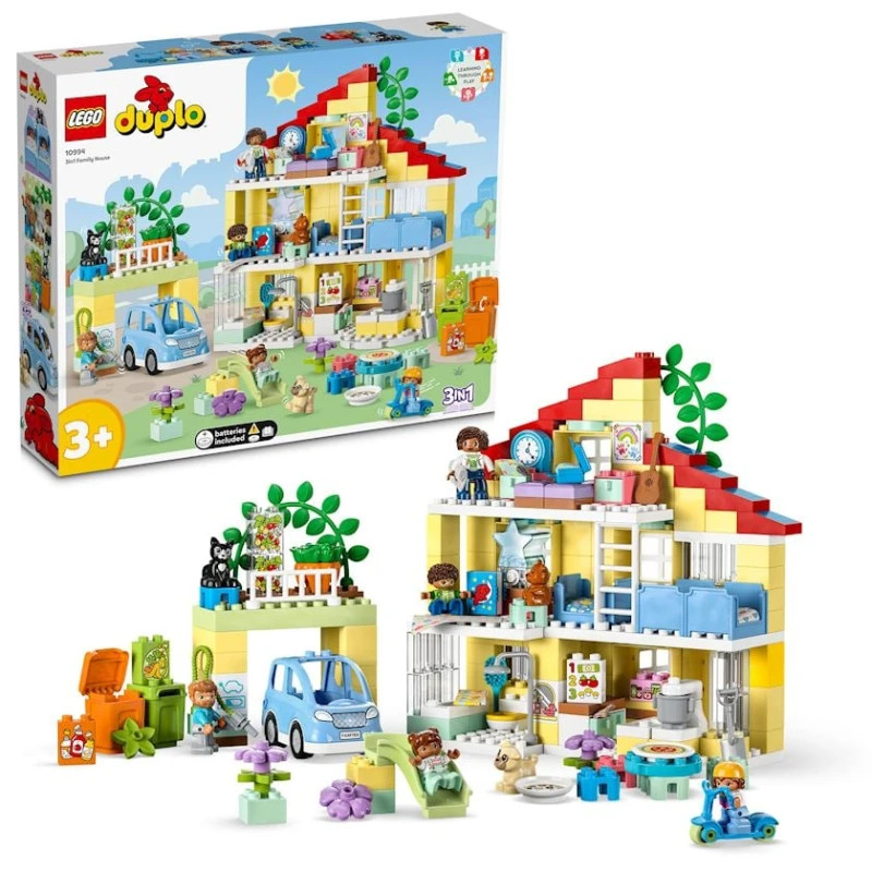 Конструктор LEGO Duplo 3-in-1 Family House 10994, от 3 лет, 218 элементов