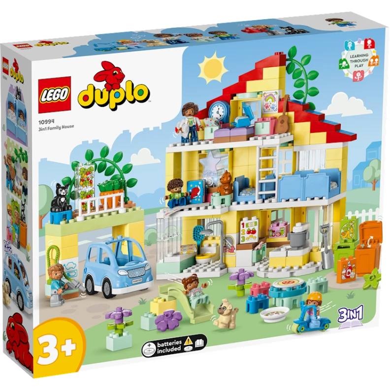 Конструктор LEGO Duplo 3-in-1 Family House 10994, от 3 лет, 218 элементов