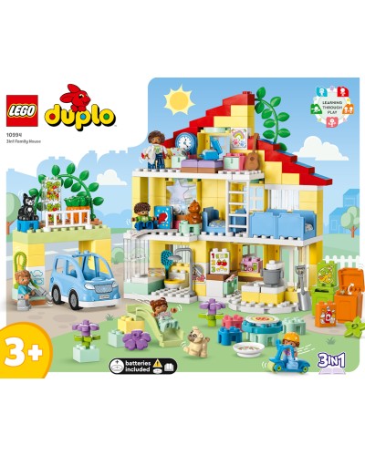 Konstruktor LEGO Duplo 3-in-1 Family House 10994, 3+ yaş, 218 əd