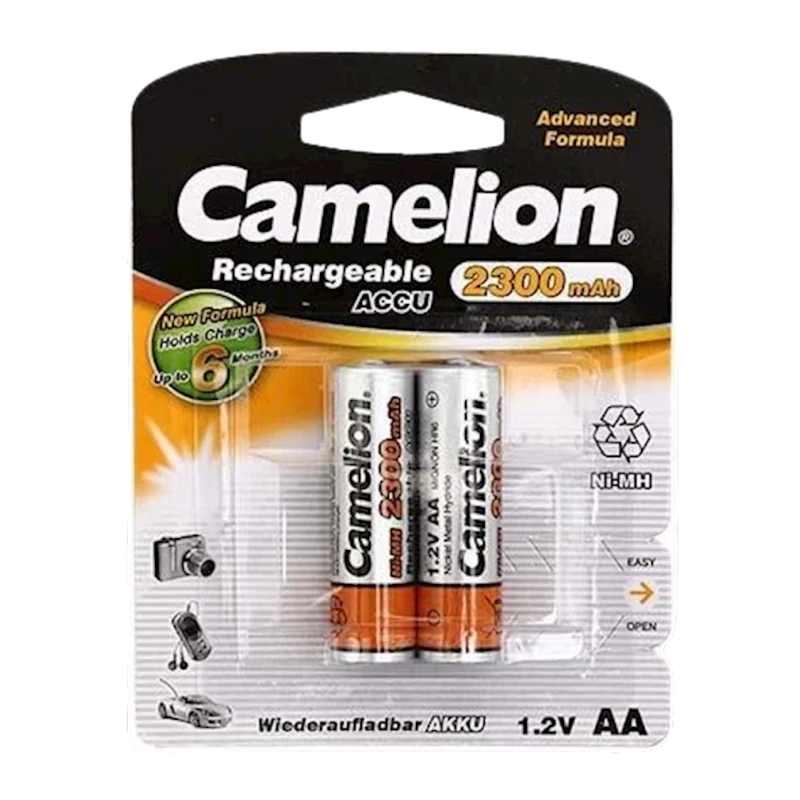 Batareya Camelion NH-AA2300-BP2, Rechargeable, 2 ədəd Batareya Camelion NH-AA2300-BP2, Rechargeable, 2 ədəd