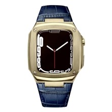 Qayış və çexol SW685 Apple Watch 44/45mm üçün Blue/Gold