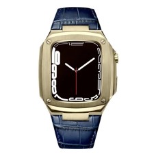 Qayış və çexol SW685 Apple Watch 44/45mm üçün Blue/Gold