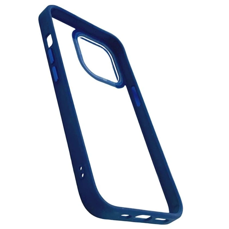 Чехол для Apple iPhone 13 Pro Прозрачный/Синий