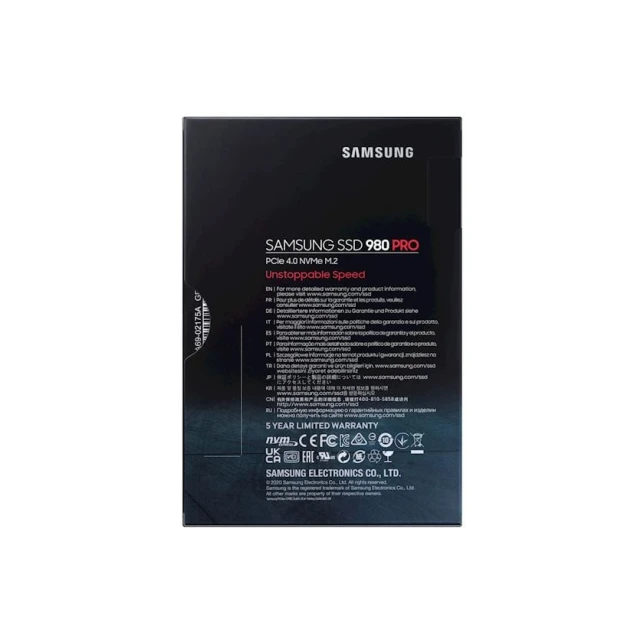 SSD накопитель Samsung 980 Pro 1TB PCIe 4.0 x4 M.2 NVMe SSD накопитель Samsung 980 Pro 1TB PCIe 4.0 x4 M.2 NVMe