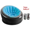 Надувное кресло Intex 68584N, синее, 112x109x69 см + насос В подарок Надувное кресло Intex 68584N, синее, 112x109x69 см + насос В подарок