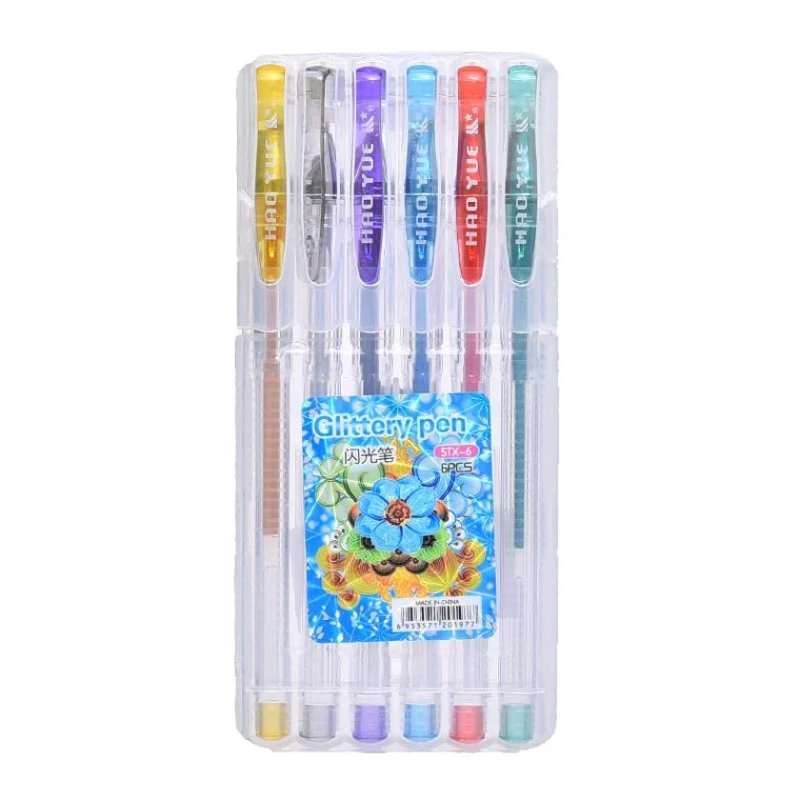 Gel qələm dəsti STX-06 Glitter, 6 əd Gel qələm dəsti STX-06 Glitter, 6 əd