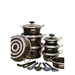 Набор кастрюль Mamut SHA-00004396, гранит, коричневый, 14/16/18/20/24/28 см