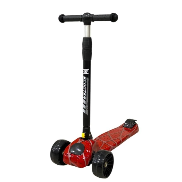 Uşaqlar üçün samokat JW 818-1_spider, qırmızı/qara