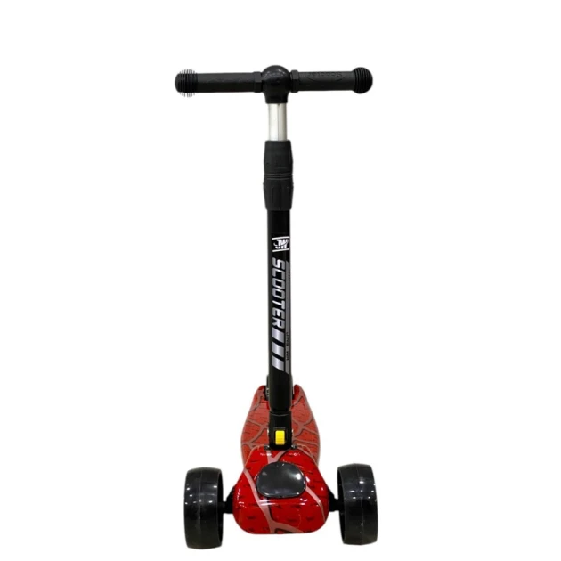 Uşaqlar üçün samokat JW 818-1_spider, qırmızı/qara