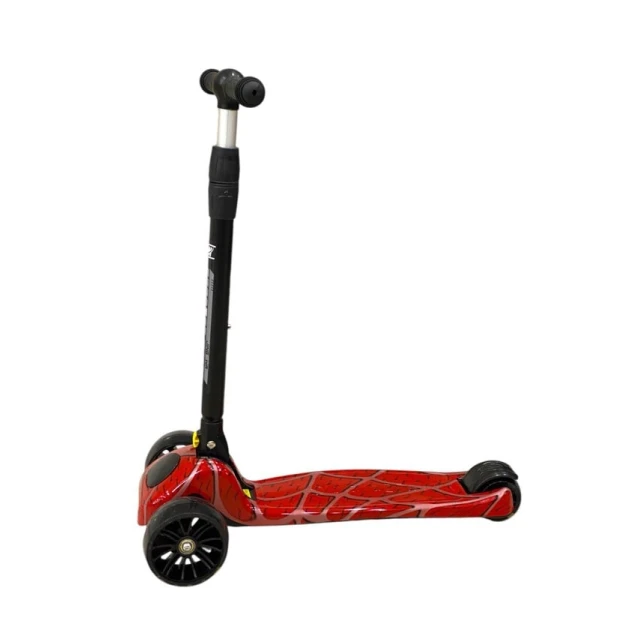 Uşaqlar üçün samokat JW 818-1_spider, qırmızı/qara