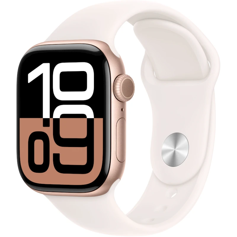 Умные часы Apple Watch Series 10 GPS 46mm Rose Gold Aluminium Case with Light Blush Sport Band - M/L Умные часы Apple Watch Series 10 GPS 46mm Rose Gold Aluminium Case with Light Blush Sport Band - M/L