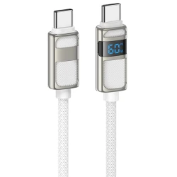 Кабель USB Hoco U137 USB-C to USB-C White
