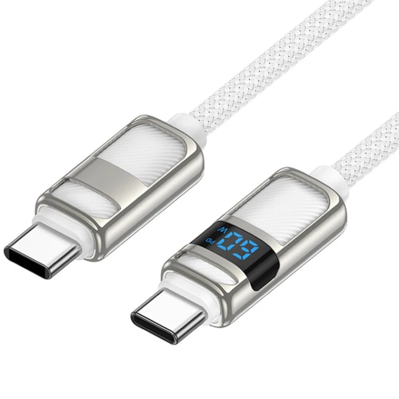 Кабель USB Hoco U137 USB-C to USB-C White