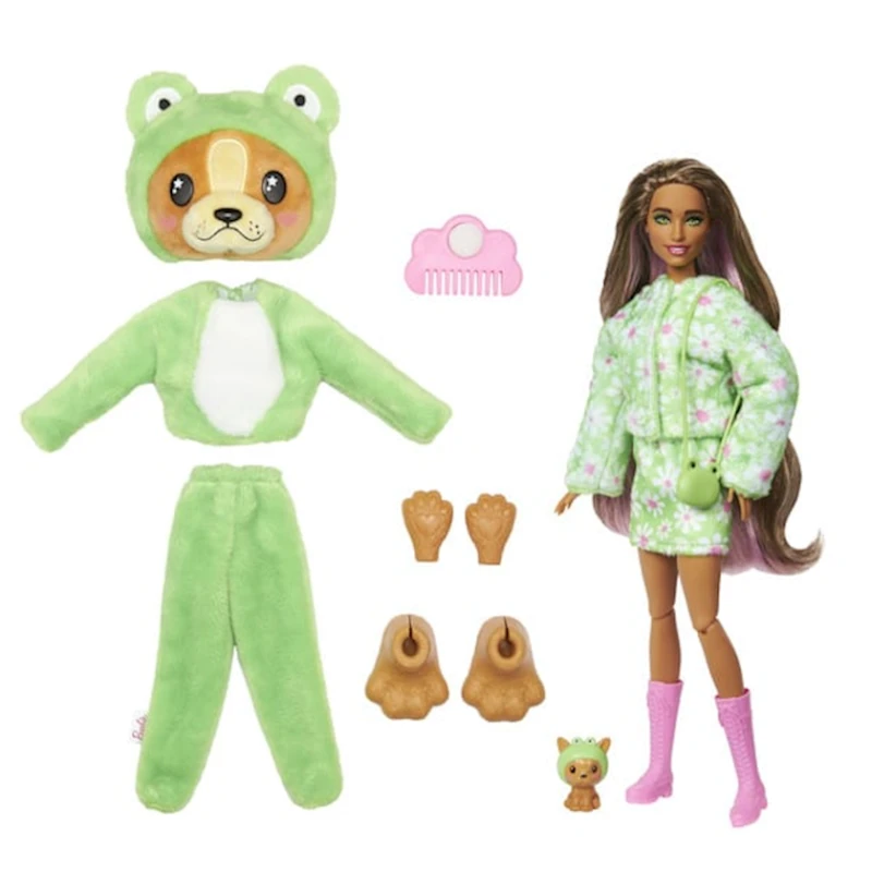 Sürpriz kukla Mattel Barbie Cutie Reveal Puppy As Frog HRK24, 3+ yaş
