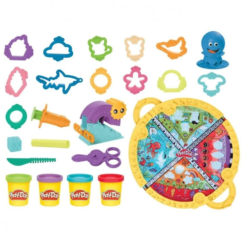 Набор для лепки Hasbro Play-Doh F9143 Starters Fold 'N Go Playmat, 3+ лет Набор для лепки Hasbro Play-Doh F9143 Starters Fold 'N Go Playmat, 3+ лет