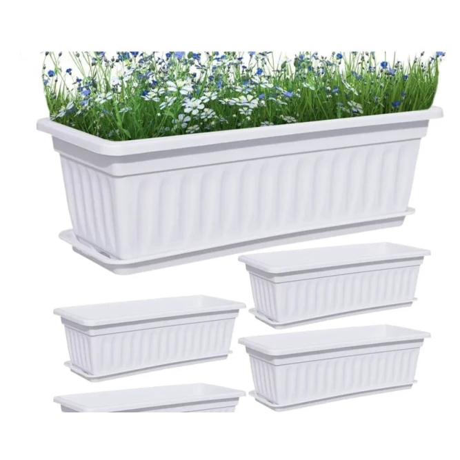 Dibçək bitkilər üçün, ağ, 90 sm