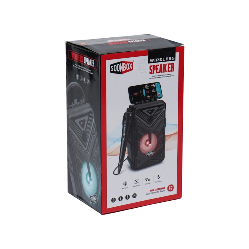 Dinamik mikrofon ilə Soonbox S7 Dinamik mikrofon ilə Soonbox S7