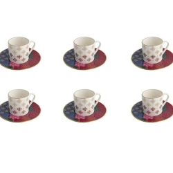 Набор кофейный Porland Evoke 04ALM005542, 90 мл, 12 предметов, разноцветный