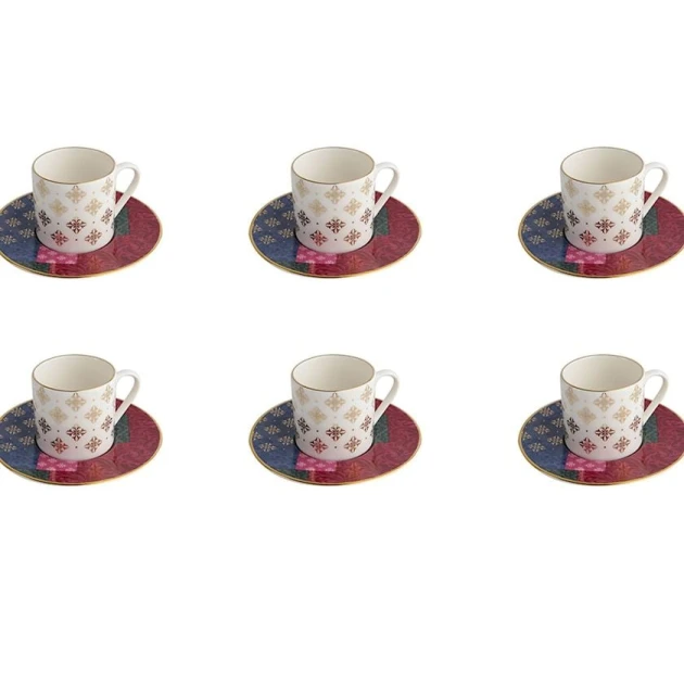 Набор кофейный Porland Evoke 04ALM005542, 90 мл, 12 предметов, разноцветный