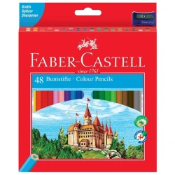 Набор цветных карандашей Faber-Castell Замок, 48 шт, дерево Набор цветных карандашей Faber-Castell Замок, 48 шт, дерево