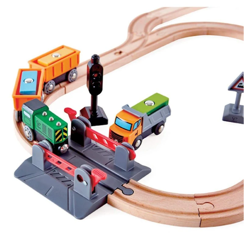 Игровой набор Hape E3732 железная дорога с краном