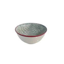 Миска Danny Home, белая/зеленая, 15 см