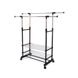 Сушилка для белья NH_SGGGQ, металл, черная/серебристая, 75x42x80x150 см