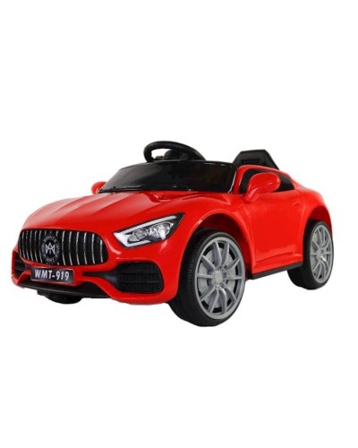 Uşaq elektrik avtomobili Zies CN.D-919, 2 motor, 2 saat işləmə müddəti, idarəetmə pultu, ksenon faraları, səs effektləri, təhlükəsizlik kəməri, 13 kq, qırmızı
