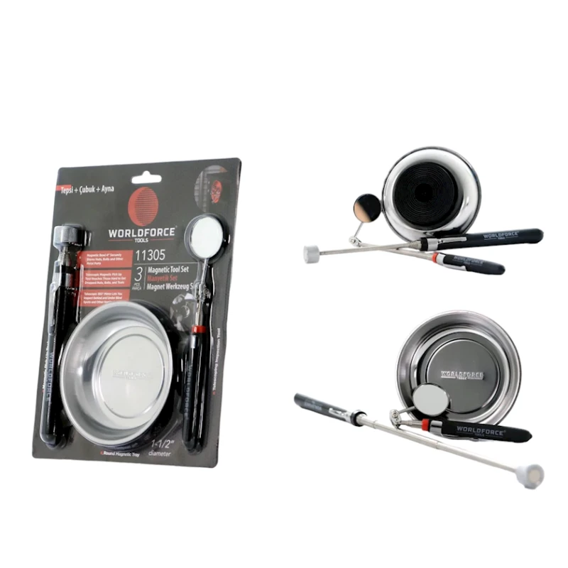 Maqnit alət dəsti Worldforce 11305, nimçə+çubuq+güzgü