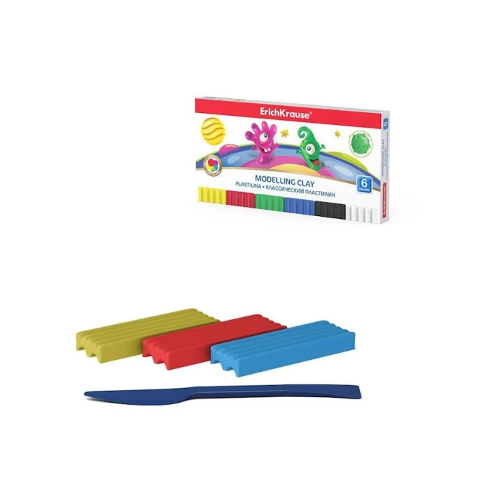 Пластилин Erich Krause Cosmic Monsters, 6 цветов Пластилин Erich Krause Cosmic Monsters, 6 цветов